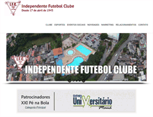Tablet Screenshot of independentefc.com.br